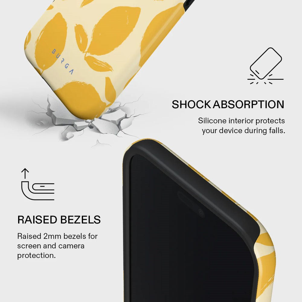 iPhone Air Burga Tough Fashion Skal - MagSafe Kompatibel - Lemon Tart