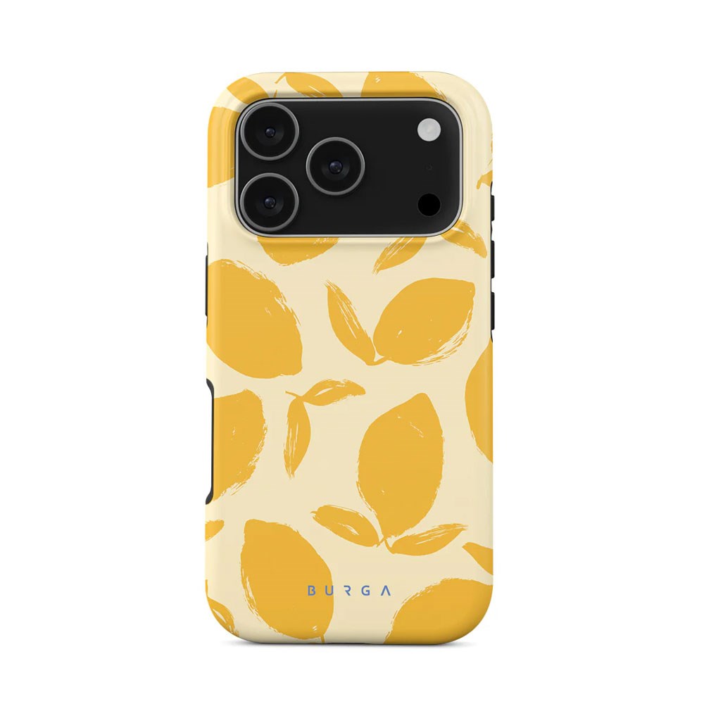 iPhone 17 Pro Burga Tough Fashion Skal - MagSafe Kompatibel - Lemon Tart