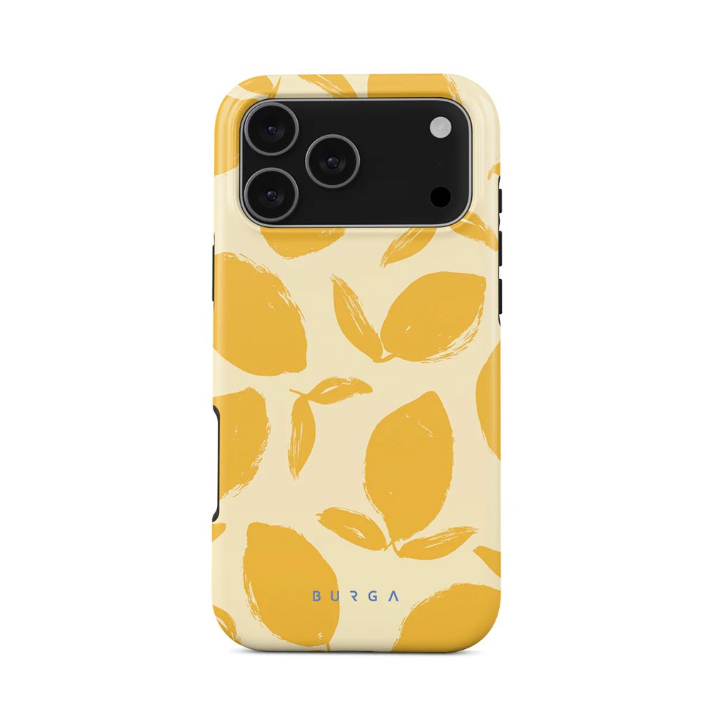 iPhone 17 Pro Max Burga Tough Fashion Skal - MagSafe Kompatibel - Lemon Tart
