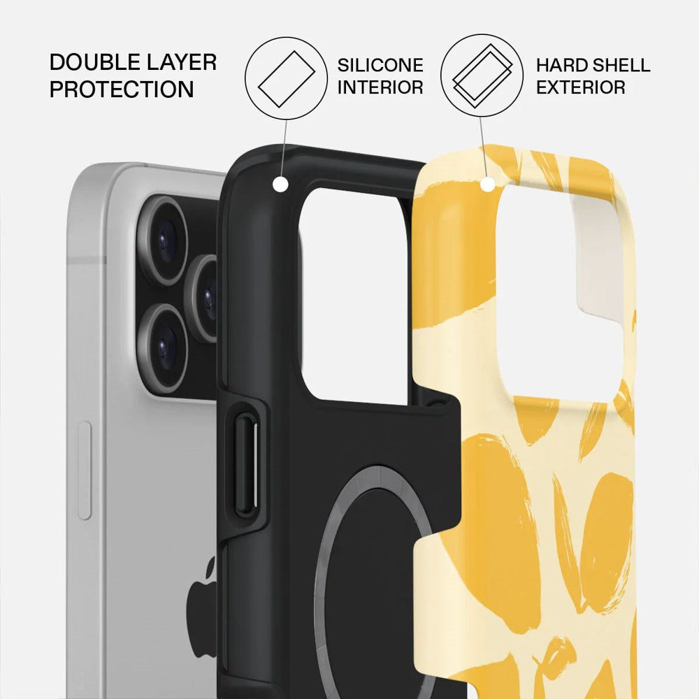 iPhone 17 Pro Max Burga Tough Fashion Skal - MagSafe Kompatibel - Lemon Tart