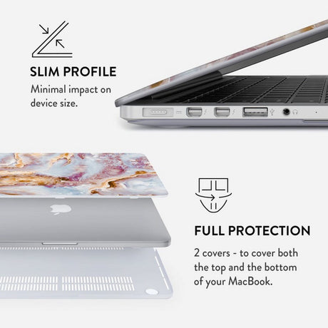 MacBook Pro 16" Burga Fashion Skal - Frozen Leaves