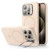 iPhone 15 Pro ESR Cloud Kickstand Halolock Skal - MagSafe-Kompatibelt - Beige