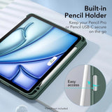 ESR iPad Air 11" (2025 / 2024) / Air 10.9" (2022 / 2020) Rebound Pencil Fodral - Grön