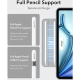 ESR iPad Air 11" (2025 / 2024) / Air 10.9" (2022 / 2020) / Pro 11" (2018) Rebound Magnetic Fodral - Grå