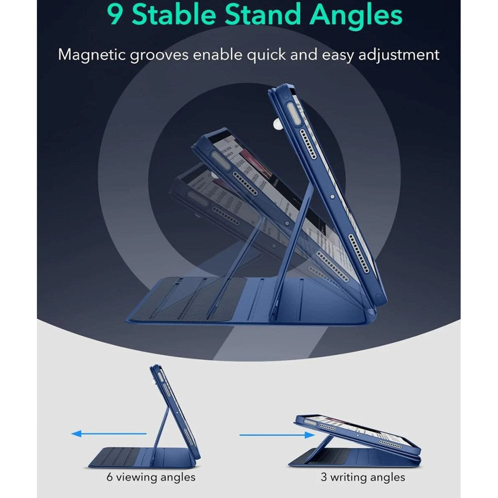 ESR iPad Air 11" (2025 / 2024) / Air 10.9" (2022 / 2020) Shift Fodral m. Avtagbar Skal - Blå
