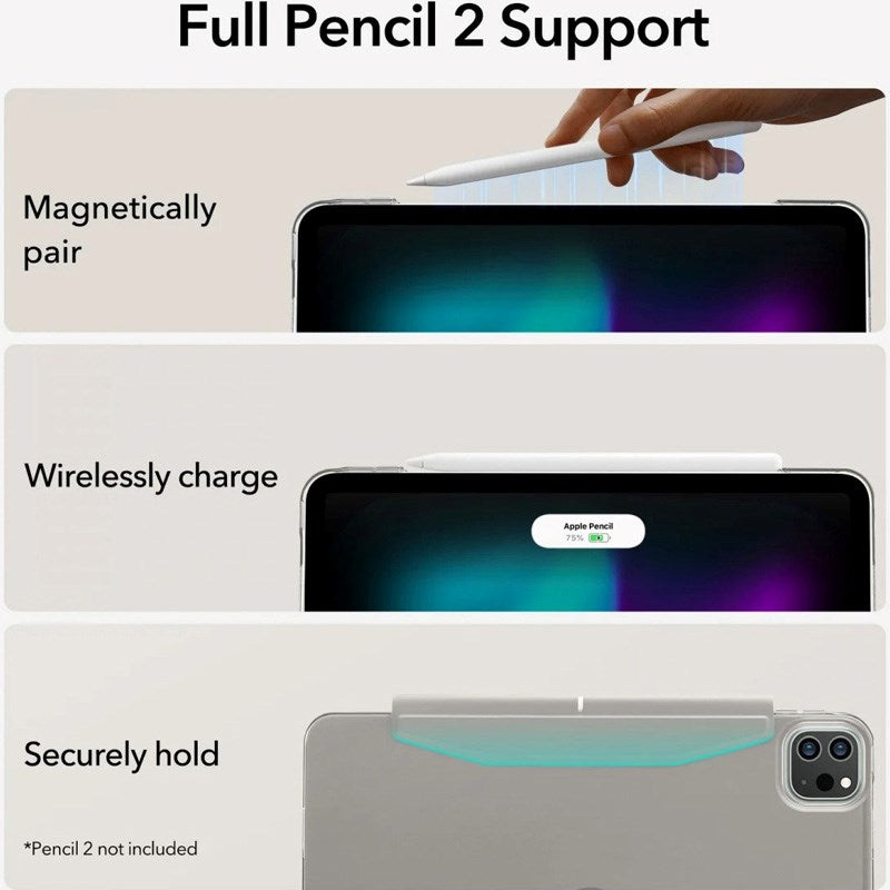 iPad Pro 11" (2025 / 2024) ESR Ascend Fodral - Tri-Fold - Grå