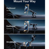 ESR Mobilhållare för bil med Trådlös Laddning - Instrumentbräda & Vindruta - MagSafe Kompatibel - Svart