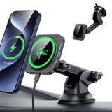 ESR Mobilhållare för bil med Trådlös Laddning - Instrumentbräda & Vindruta - MagSafe Kompatibel - Svart