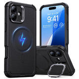 ESR iPhone 16 Cyber Armor Skal med Kickstand - MagSafe Kompatibel - Svart