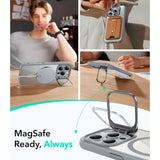 ESR iPhone 16 Pro Classic Hybrid Skal m. Kickstand - MagSafe Kompatibel - Genomskinlig / Grå