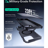 ESR iPhone 16 Pro Cyber Armor Skal med Kickstand - MagSafe Kompatibel - Svart