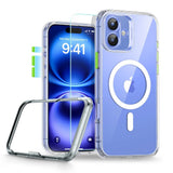 iPhone 16 ESR Classic Pro Set HaloLock m. Bakside Skal & Skärmskyddsglas – MagSafe Kompatibel – Genomskinlig