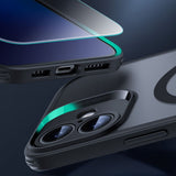 iPhone 16 ESR Classic Pro Set HaloLock m. Bakside Skal & Skärmskyddsglas – MagSafe Kompatibel – Matt Svart