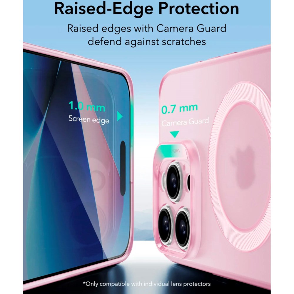 ESR iPhone 16 Pro Zero Clear Flexibelt Plast Skal - MagSafe Kompatibelt - Matt Rosa