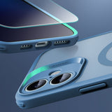 iPhone 16 ESR Classic Pro Set HaloLock m. Bakside Skal & Skärmskyddsglas – MagSafe Kompatibel – Matt Blå