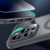 iPhone 16 Pro Max ESR Classic Pro Set HaloLock m. Bakside Skal & Skärmskyddsglas – MagSafe Kompatibel – Matt Grå