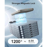 ESR Qi2 MagSlim PowerBank m. Kickstand - 15W / 5000 mAh - MagSafe Kompatibel - Titanium