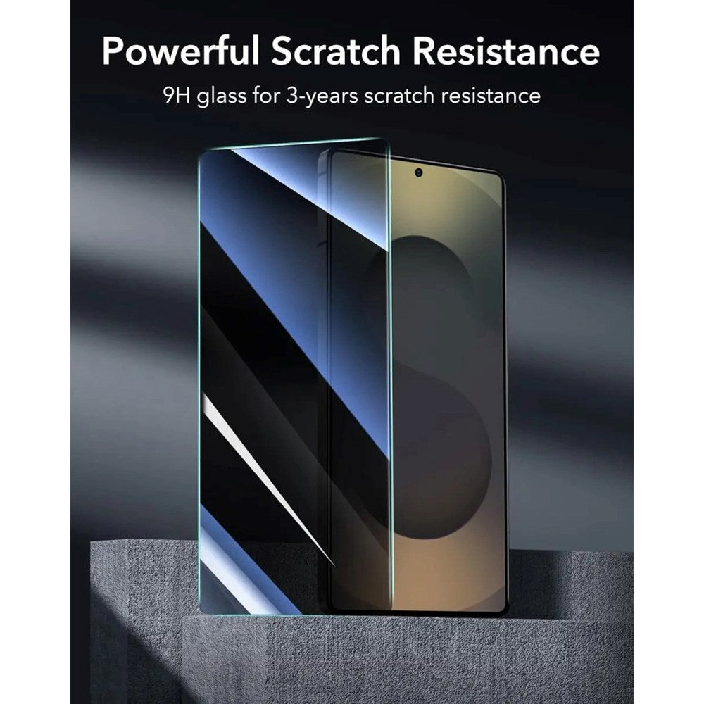 Samsung Galaxy S25 Ultra ESR Privacy Skärmskydd Härdat Glas med Monteringslåda - Genomskinlig