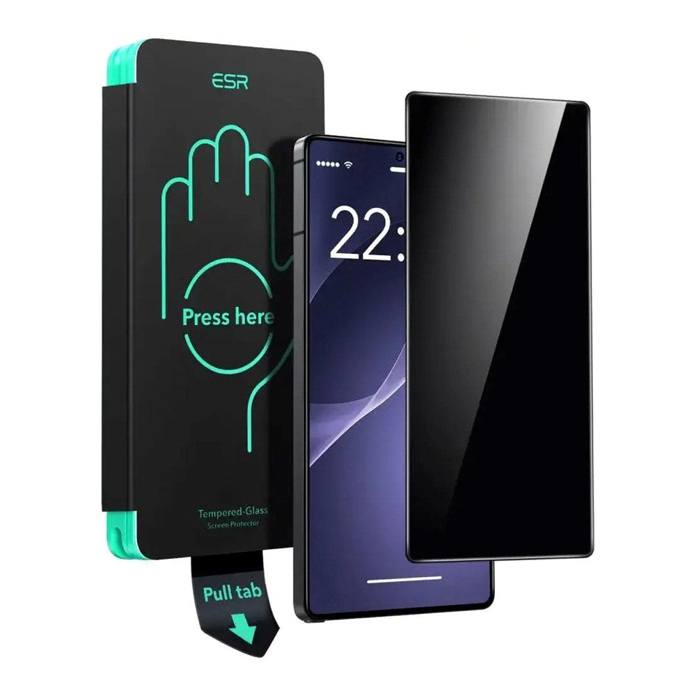 Samsung Galaxy S25 Ultra ESR Privacy Skärmskydd Härdat Glas med Monteringslåda - Genomskinlig