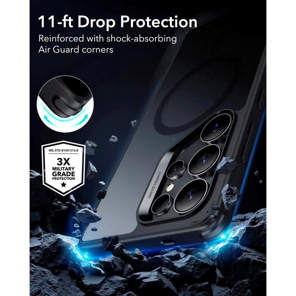 ESR Samsung Galaxy S25 Ultra Classic Hybrid Skal - MagSafe Kompatibel - Matt Svart