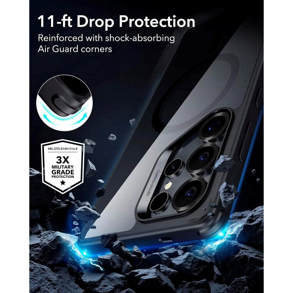 ESR Samsung Galaxy S25 Ultra Classic Hybrid Skal - MagSafe Kompatibel - Genomskinlig / Svart