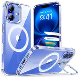 ESR iPhone 16 Plus Classic Hybrid Skal m. Kickstand - MagSafe Kompatibel - Genomskinlig