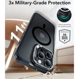 ESR iPhone 16 Pro Max Classic Hybrid Skal m. Kickstand - MagSafe Kompatibel - Matt Svart