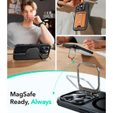 ESR iPhone 16 Pro Max Classic Hybrid Skal m. Kickstand - MagSafe Kompatibel - Matt Svart