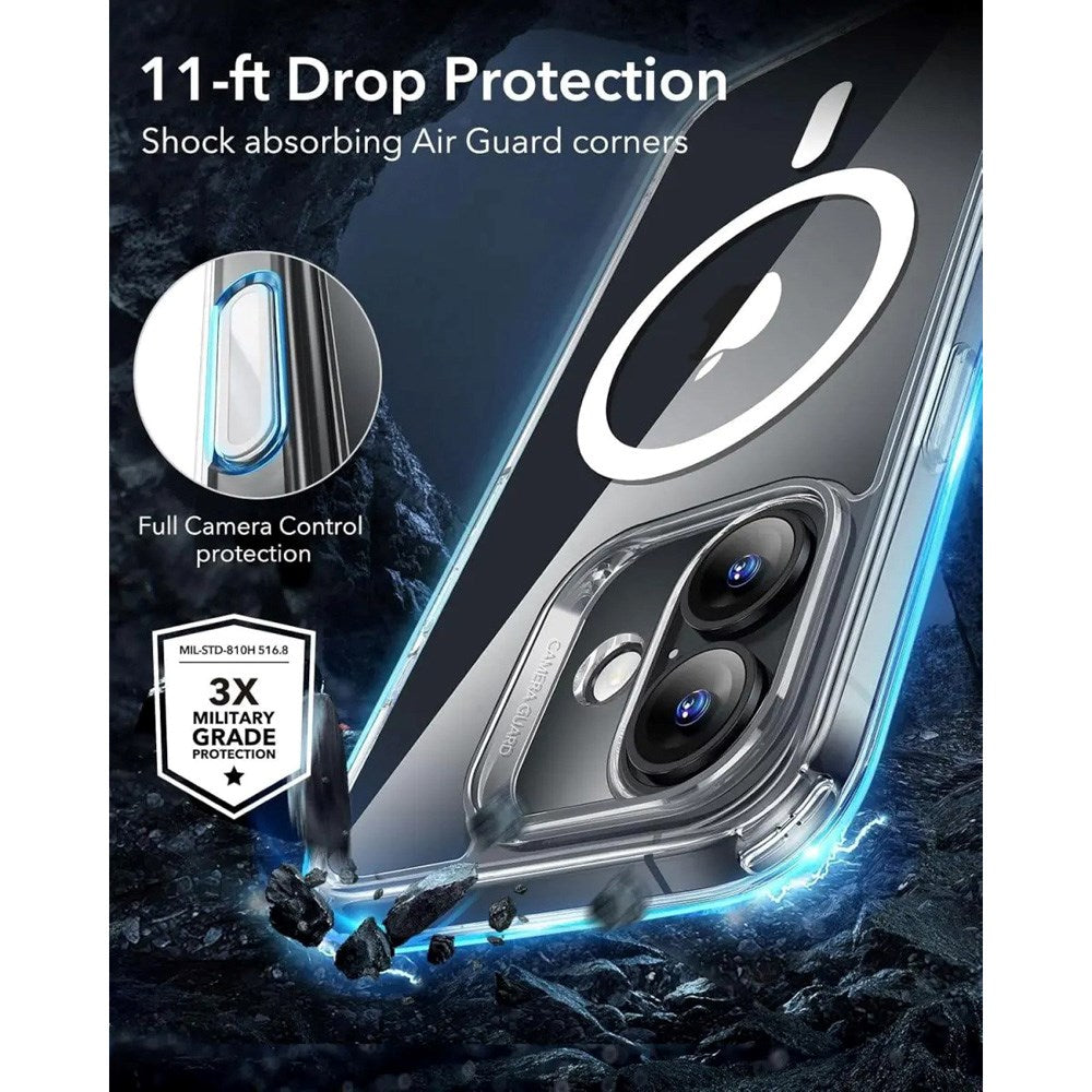 ESR iPhone 16 Classic Hybrid Skal med Camera Control-Knapp - MagSafe Kompatibel - Genomskinlig