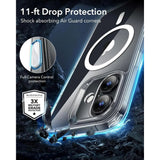 ESR iPhone 16 Classic Hybrid Skal med Camera Control-Knapp - MagSafe Kompatibel - Genomskinlig