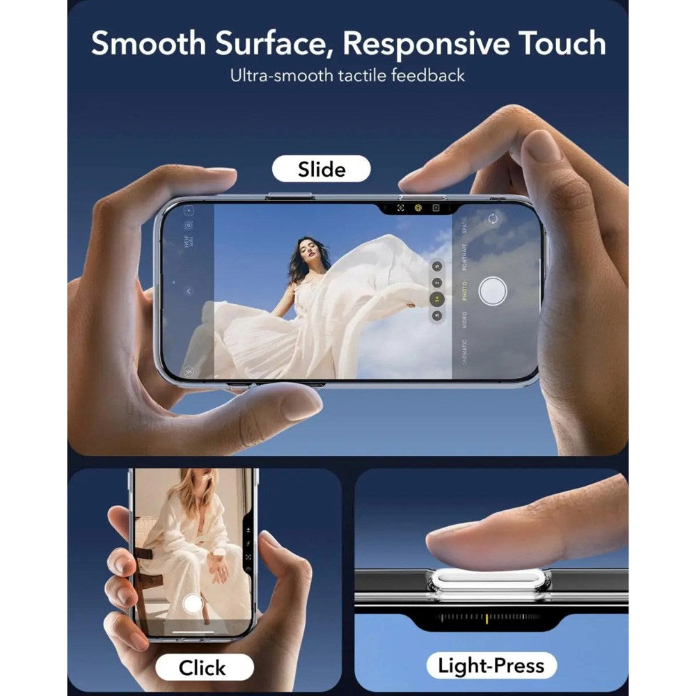 ESR iPhone 16 Pro Classic Hybrid Skal m. Camera Control-Knapp - MagSafe Kompatibel - Genomskinlig / Svart