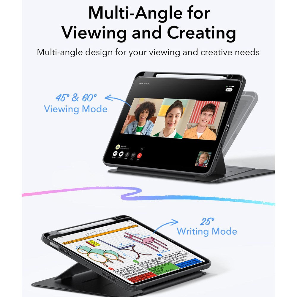 iPad Air 11" (2025 / 2024) / Air (2022 / 2020) ESR Hybrid Fodral - Svart