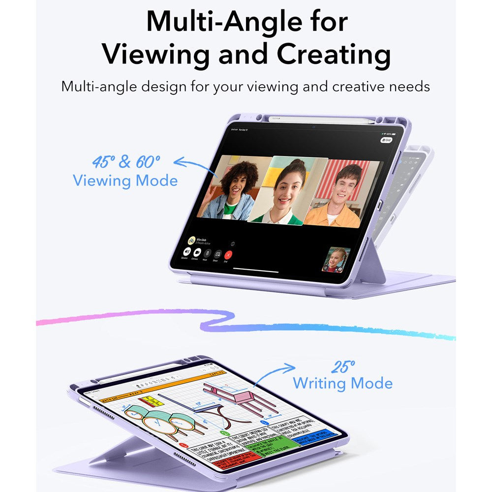 iPad Air 13" (2025 / 2024) ESR Hybrid Fodral - Lila