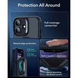 ESR iPhone 17 Classic Hybrid Skal med Kamerakontrollknapp - MagSafe Kompatibel - Matt Svart