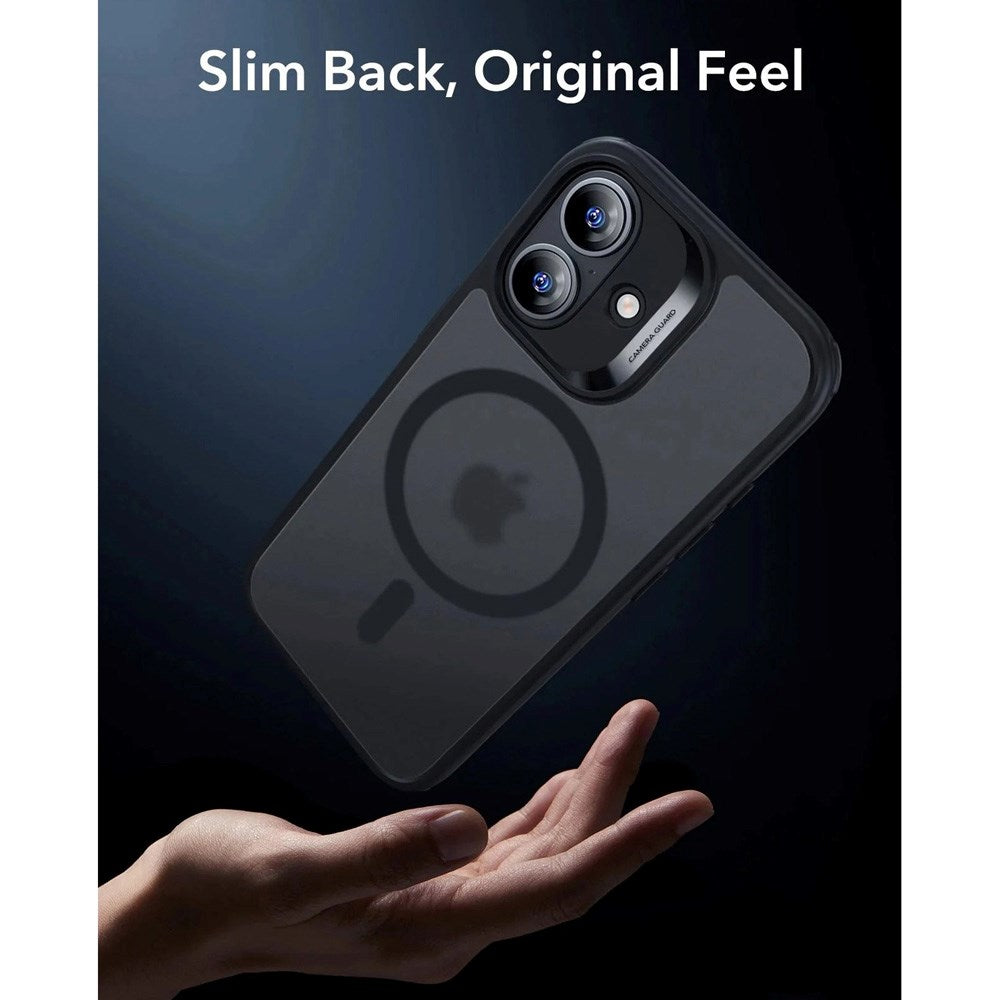 ESR iPhone 17 Classic Hybrid Skal med Kamerakontrollknapp - MagSafe Kompatibel - Matt Svart