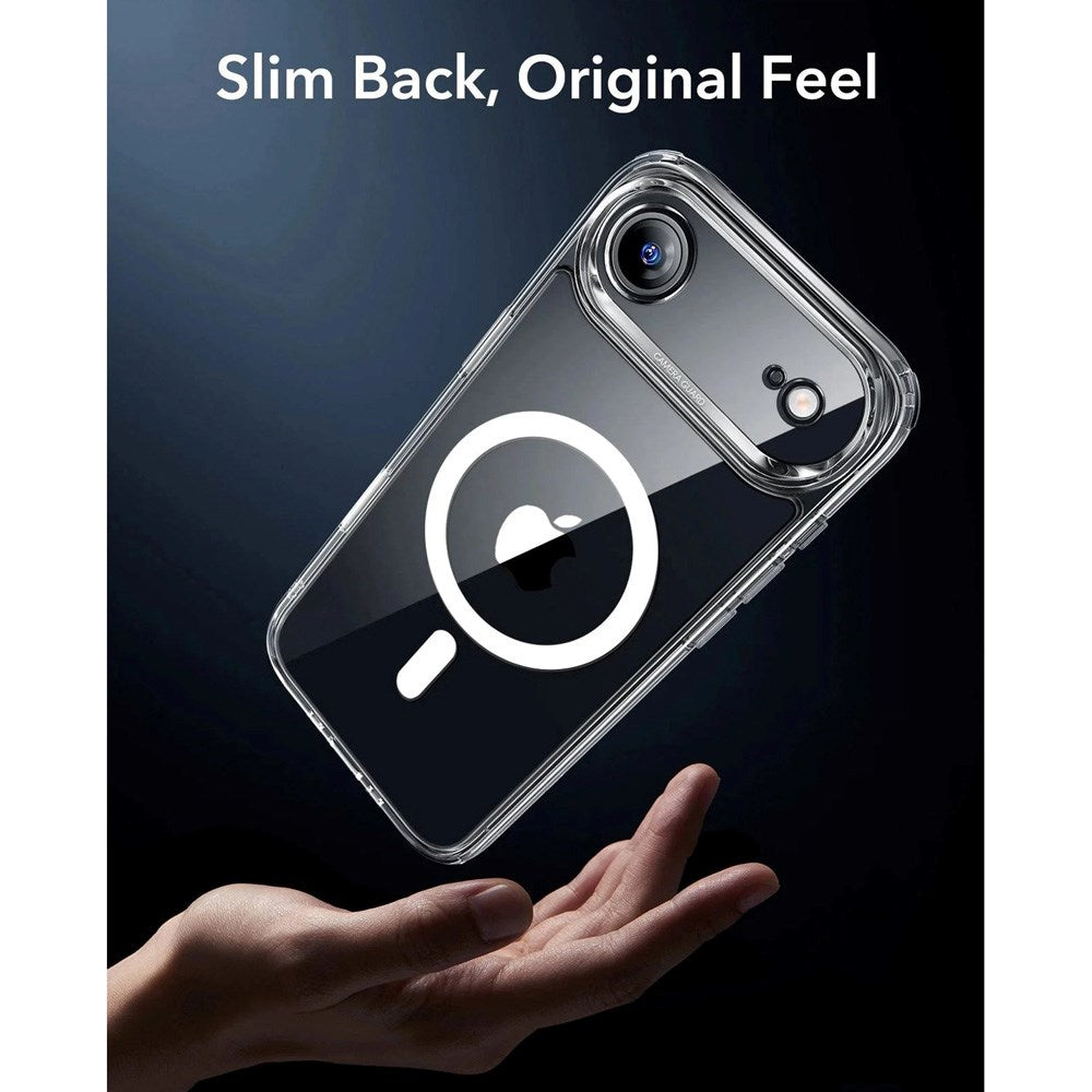 ESR iPhone Air Classic Hybrid Skal med Kamerakontrollknapp - MagSafe Kompatibel - Gennomskinlig