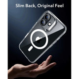 ESR iPhone 17 Classic Hybrid Skal med Kamerakontrollknapp - MagSafe Kompatibel - Gennomskinlig