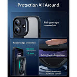 ESR iPhone 17 Classic Hybrid Skal med Kamerakontrollknapp - MagSafe Kompatibel - Gennomskinlig / Svart