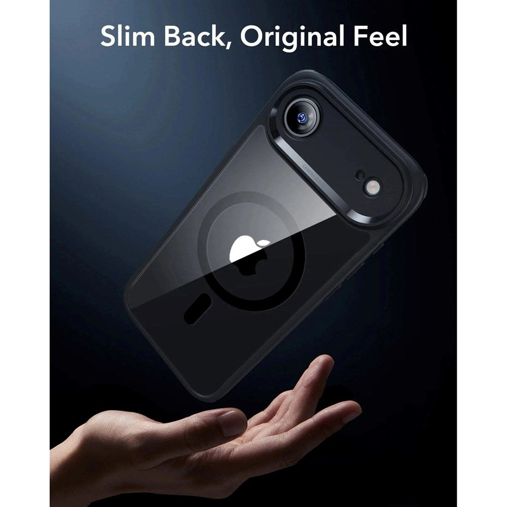 ESR iPhone Air Classic Hybrid Skal med Kamerakontrollknapp - MagSafe Kompatibel - Gennomskinlig / Svart