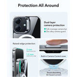 ESR iPhone 17 Classic Hybrid Stash Case med Kickstand - MagSafe Kompatibel - Genomskinlig