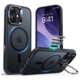ESR iPhone 17 Classic Hybrid Stash Case med Kickstand - MagSafe Kompatibel - Matt Svart