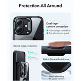ESR iPhone 17 Classic Hybrid Stash Case med Kickstand - MagSafe Kompatibel - Genomskinlig / Svart