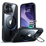 ESR iPhone 17 Classic Hybrid Stash Case med Kickstand - MagSafe Kompatibel - Genomskinlig / Svart