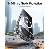 ESR iPhone Air Classic Hybrid Stash Case med Kickstand - MagSafe Kompatibel - Genomskinlig