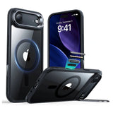 ESR iPhone Air Classic Hybrid Stash Case med Kickstand - MagSafe Kompatibel - Genomskinlig / Svart