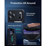 ESR iPhone 17 Pro Classic Hybrid Skal med Kamerakontrollknapp - MagSafe Kompatibel - Gennomskinlig / Svart