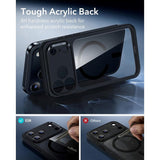 ESR iPhone 17 Pro Classic Hybrid Skal med Kamerakontrollknapp - MagSafe Kompatibel - Gennomskinlig / Svart