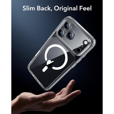 ESR iPhone 17 Pro Max Classic Hybrid Skal med Kamerakontrollknapp - MagSafe Kompatibel - Genomskinlig