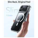 ESR iPhone 17 Pro Max Classic Hybrid Stash Case med Kickstand - MagSafe Kompatibel - Genomskinlig