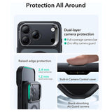 ESR iPhone 17 Pro Max Classic Hybrid Stash Case med Kickstand - MagSafe Kompatibel - Matt Svart